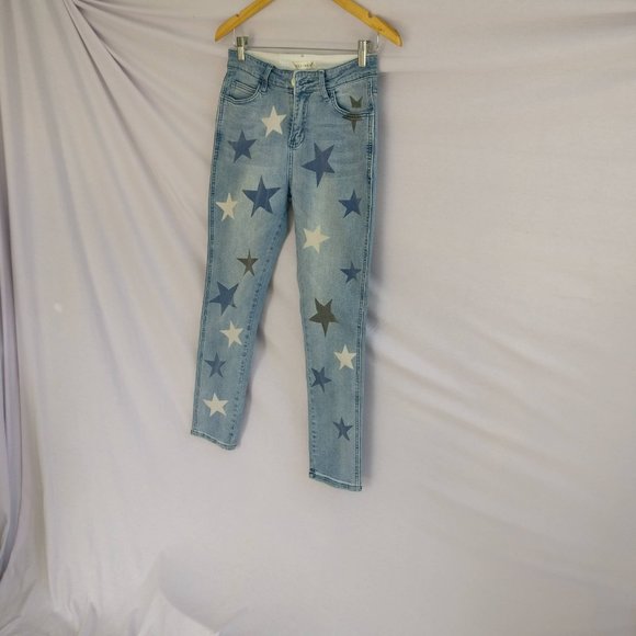 FPxHEI NIUxONE TEASPOON TAPERED MOM JEANS in SUPERSTAR WASH 27w +MEASUREMENTS - Picture 2 of 7